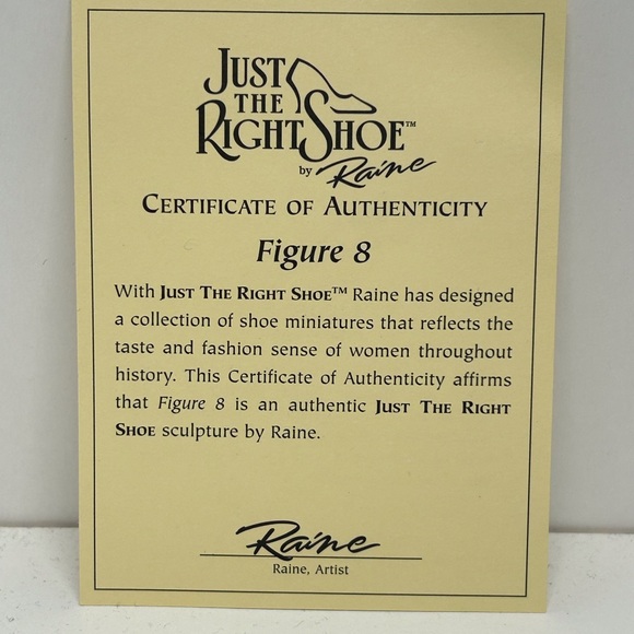 🔺$23🔺FIGURE 8 - JUST THE RIGHT SHOE by Raine - 4” miniature - Picture 7 of 8